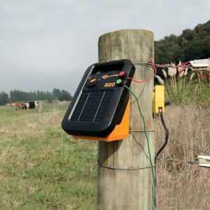 S20 Solar Fence Energizer installed on post